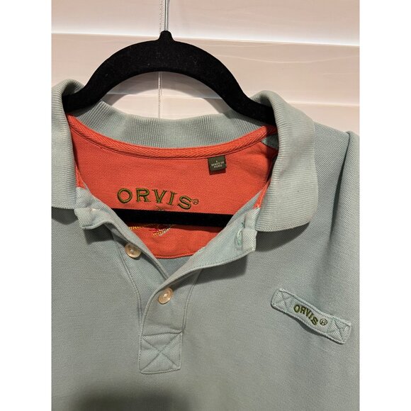 Orvis Mint Green Polo‎ Shirt - Size L - Picture 3 of 4